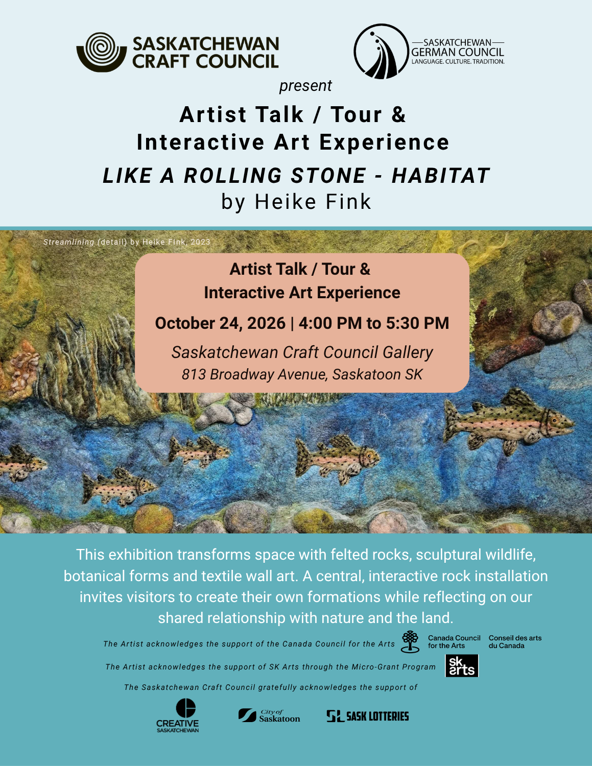 ArtTour, Felt-art Exihibit “Like a Rolling Stone – Habitat”