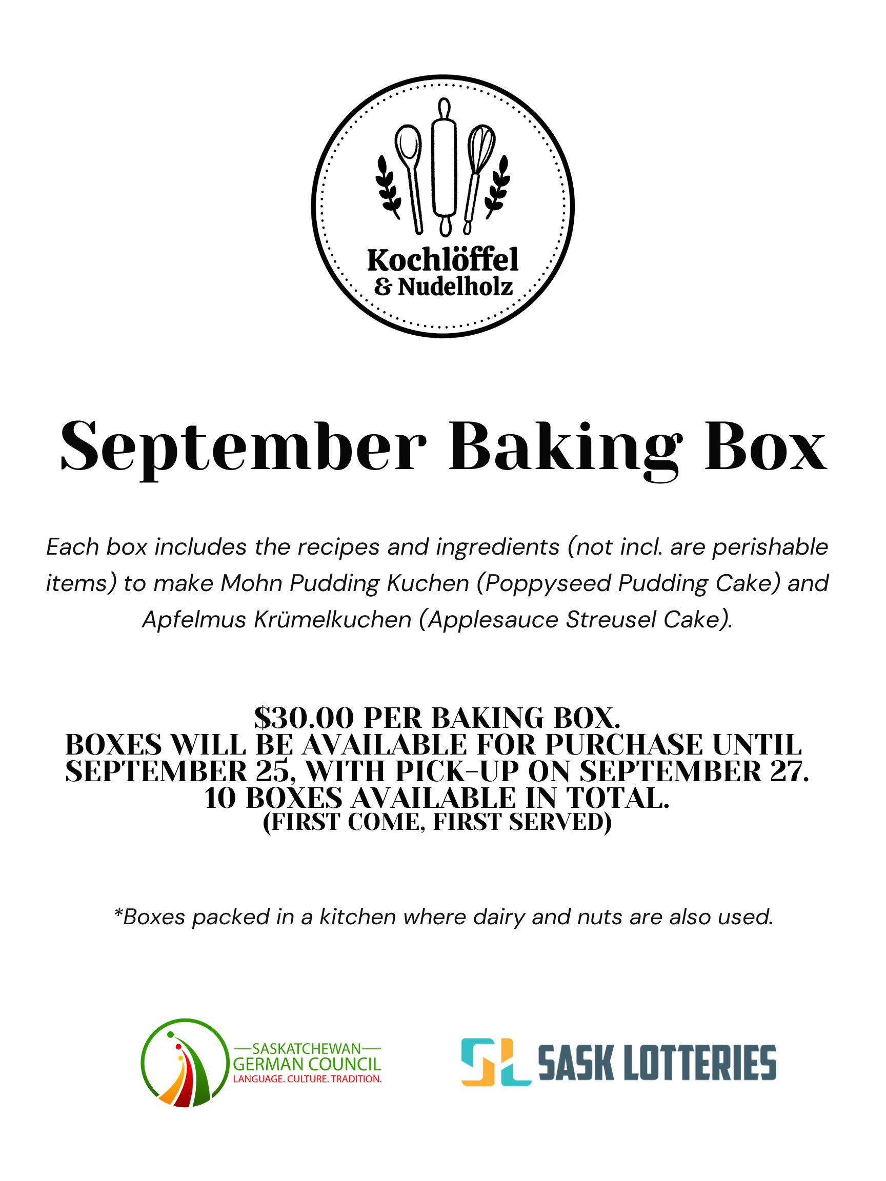 September 2026 Baking Box